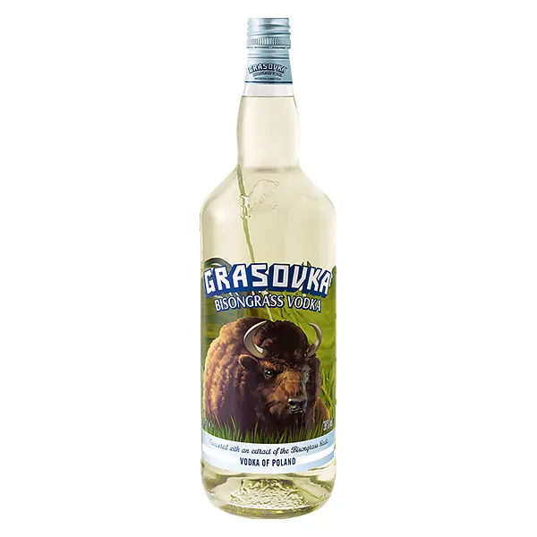 Grasovka Wodka mit Büffelgras 1,0L 40% vol