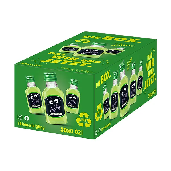 Kleiner Feigling Green Lemon PET 30x0,02L 15% vol