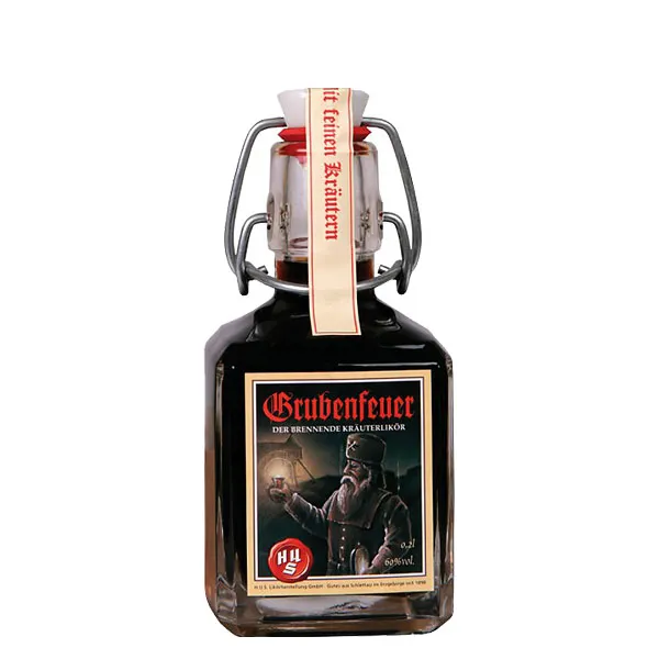 Grubenfeuer Bügelverschlussflasche 0,2L 60% vol