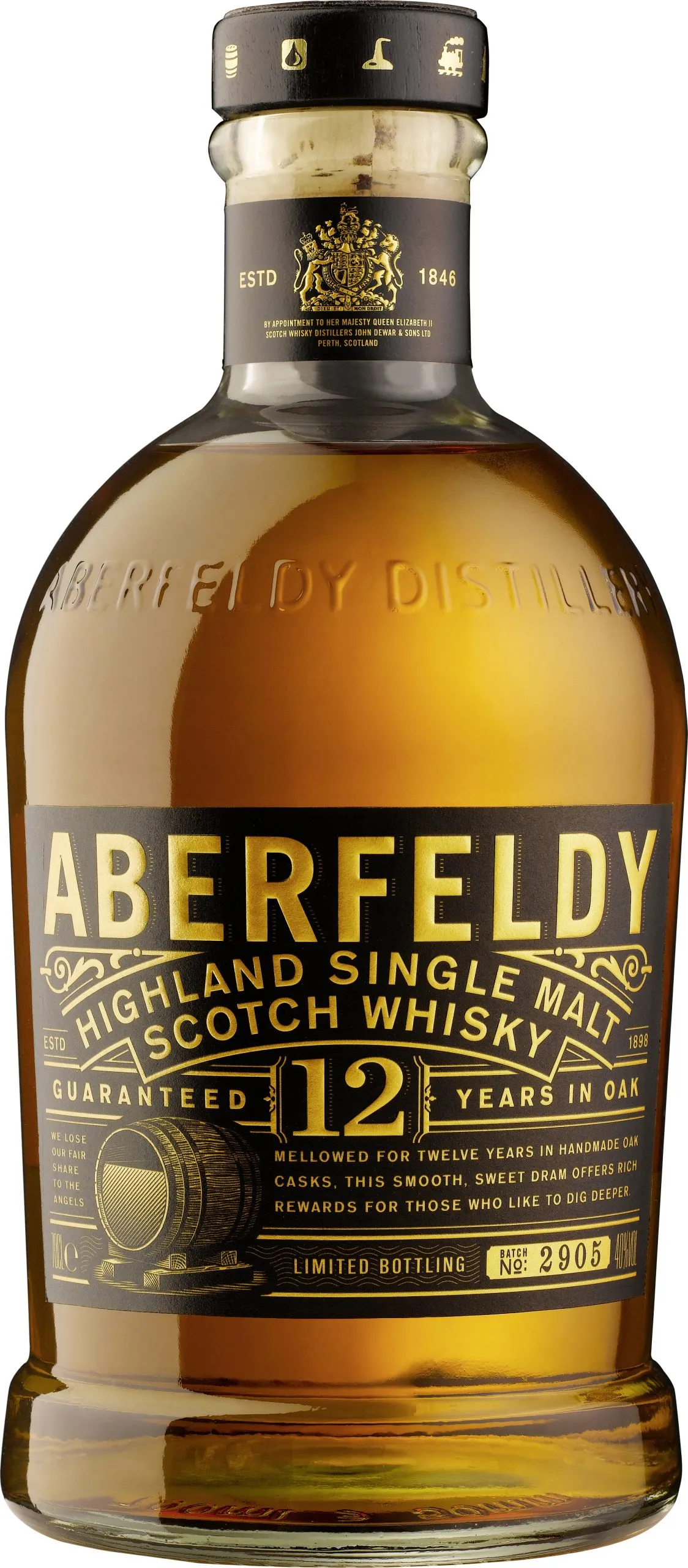 Aberfeldy Highland Single Malt Scotch Whisky 12 Years Alk.40vol.% 0,7l