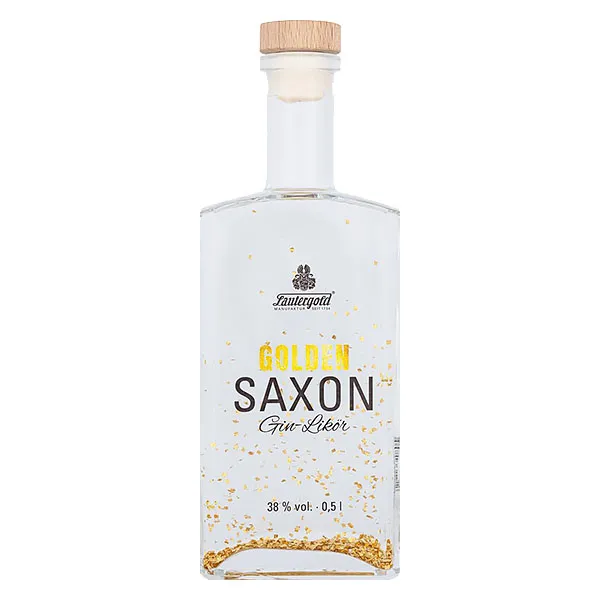 Lautergold Golden Saxon Gin Likör mit Blattgold 0,5L 38% vol