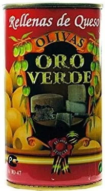 Oliven mit Käsepaste gefüllt - Aceitunas rellenas de Queso - Oro Verde - Spanien