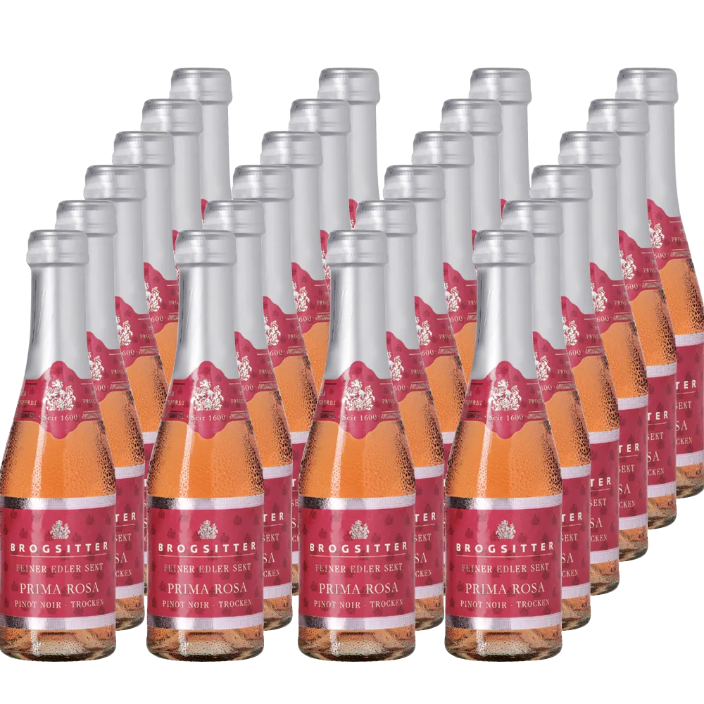 24 kleine Brogsitter Prima Rosa im Paket