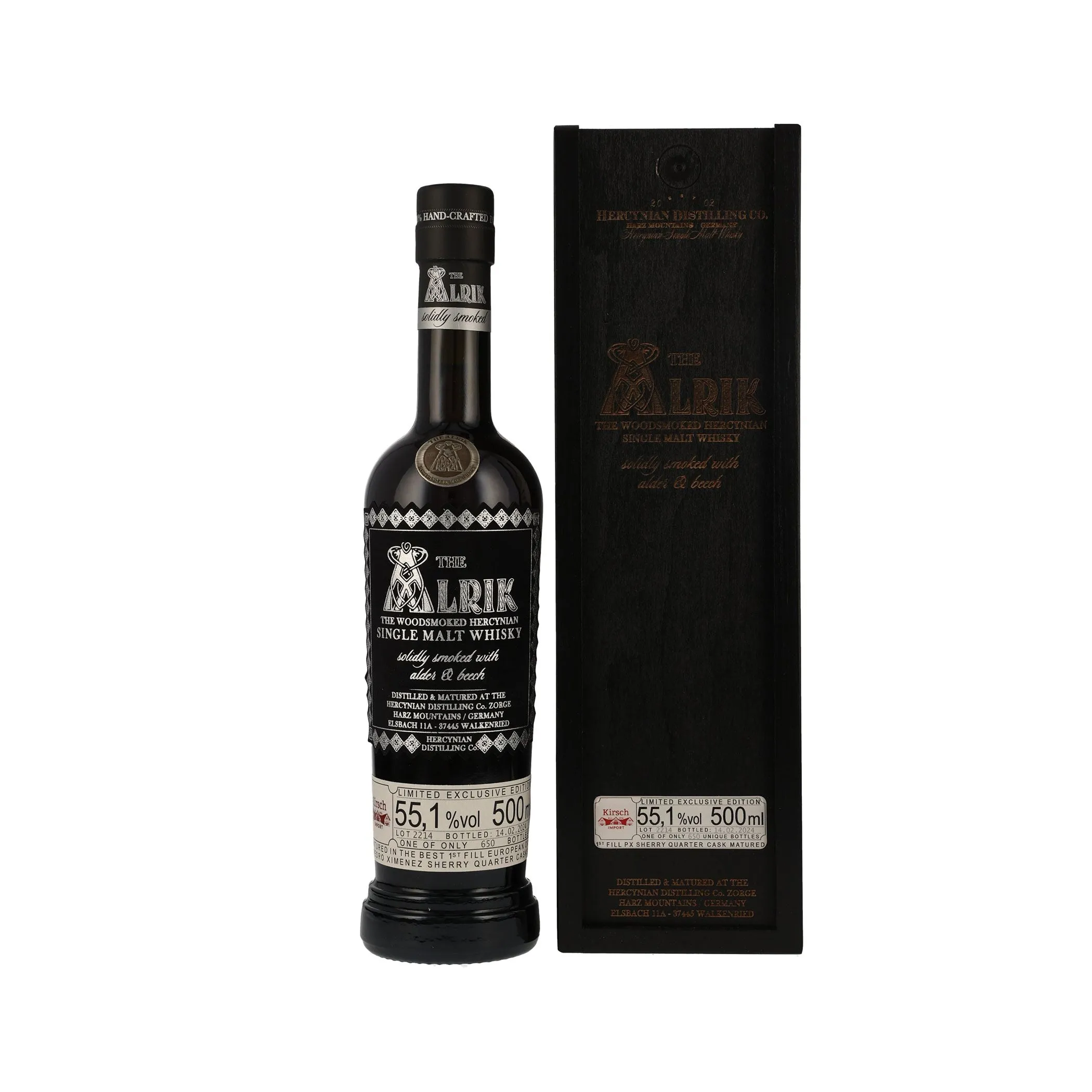 The Alrik – First Fill PX Quarter Cask- The Woodsmoked Hercynian Single Malt Whisky- Limited edition
