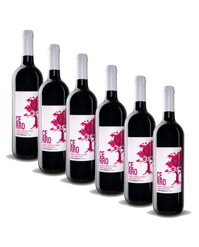 6 Bottiglie Cerro Rosso Terre di Chieti IGP 2019 - Cantina Miglianico