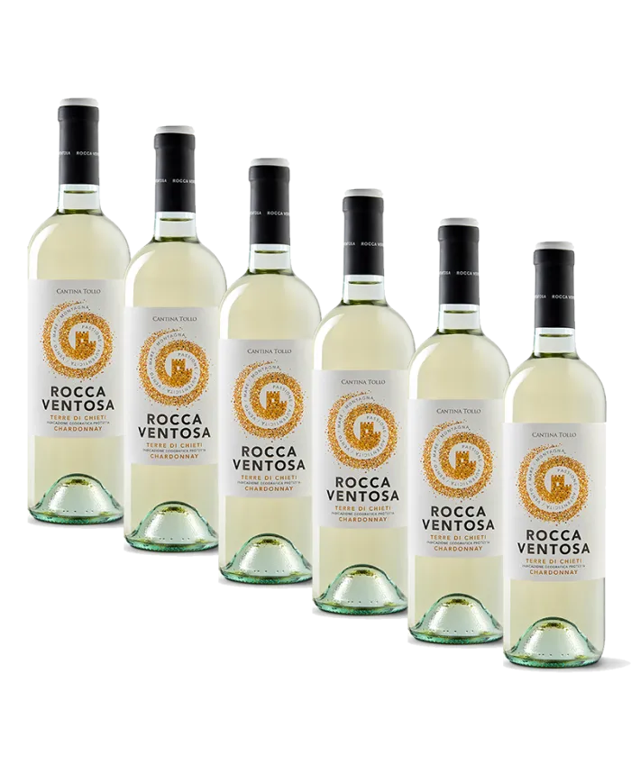 6 bottiglie Chardonnay Terre di Chieti IGP 2021 - Rocca Ventosa - Cantina Tollo