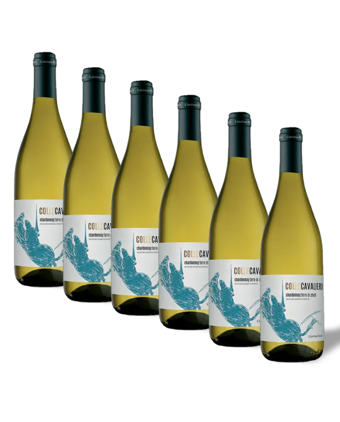 6 Bottiglie Colle Cavalieri Chardonnay Terre di Chieti Igp 2021 - Cantina Tollo