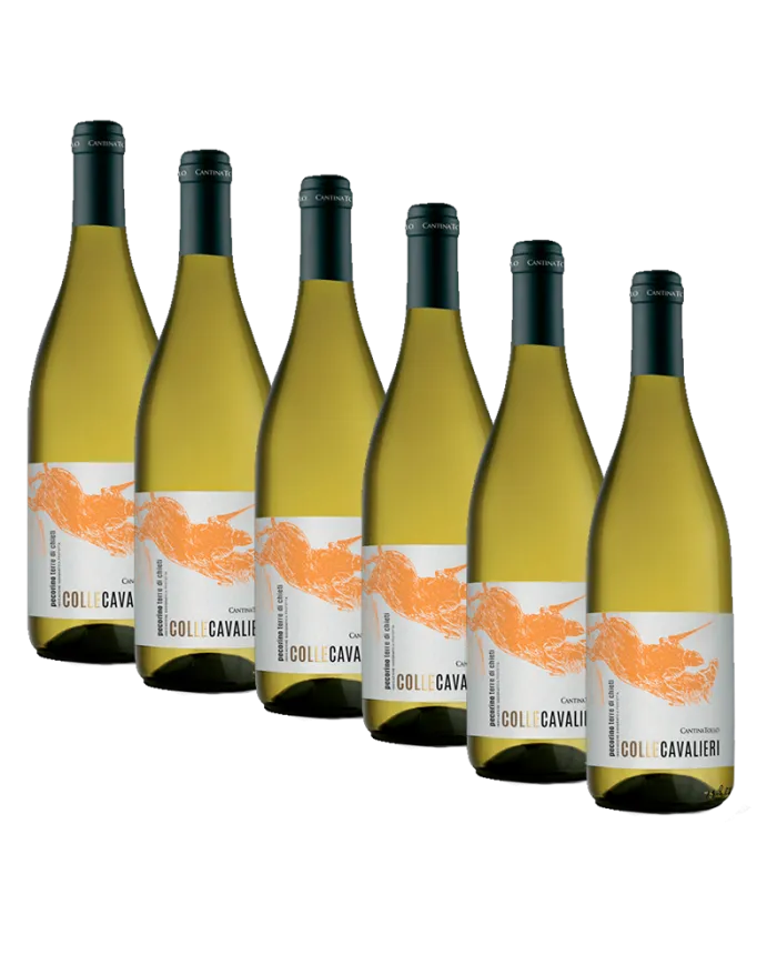 6 Bottiglie Colle Cavalieri Pecorino Terre di Chieti Igp 2021 - Cantina Tollo