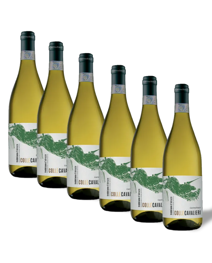 6 Bottiglie Colle Cavalieri Trebbiano D’Abruzzo Dop 2021 - Cantina Tollo