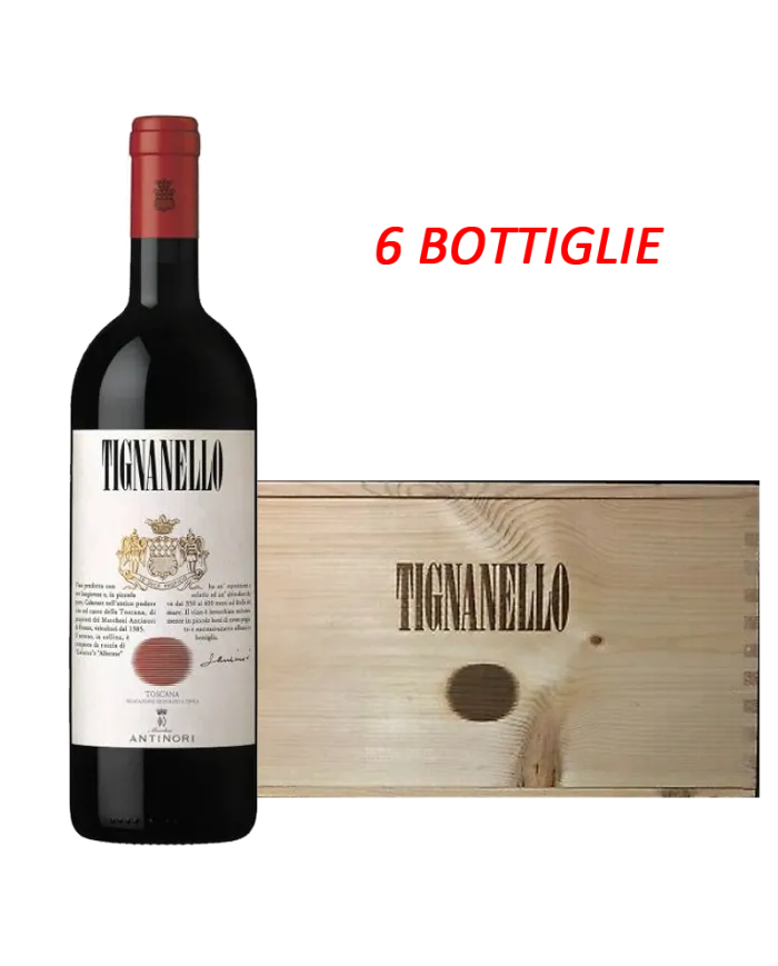 6 Bottiglie in cassa legno Tignanello 2014 - Tenuta Tignanello - Antinori
