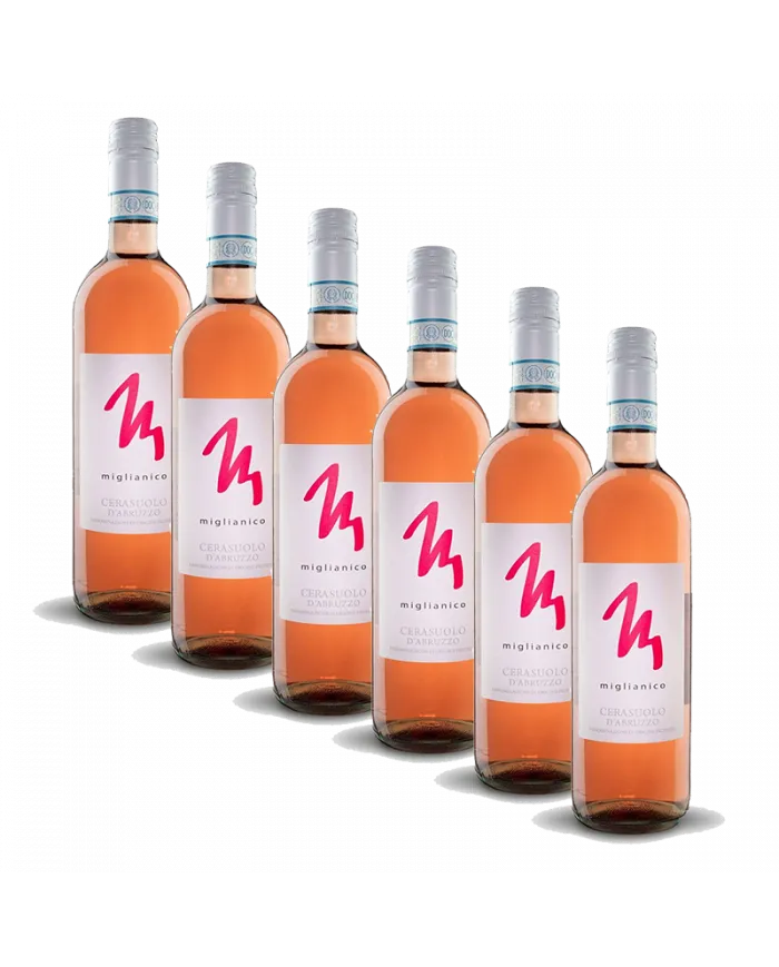6 Bottiglie Miglianico Cerasuolo d’Abruzzo DOP 2021 - Cantina Miglianico