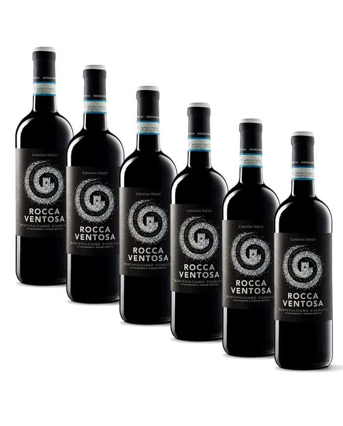 6 bottiglie Montepulciano D’Abruzzo DOP 2019 - Rocca Ventosa - Cantina Tollo