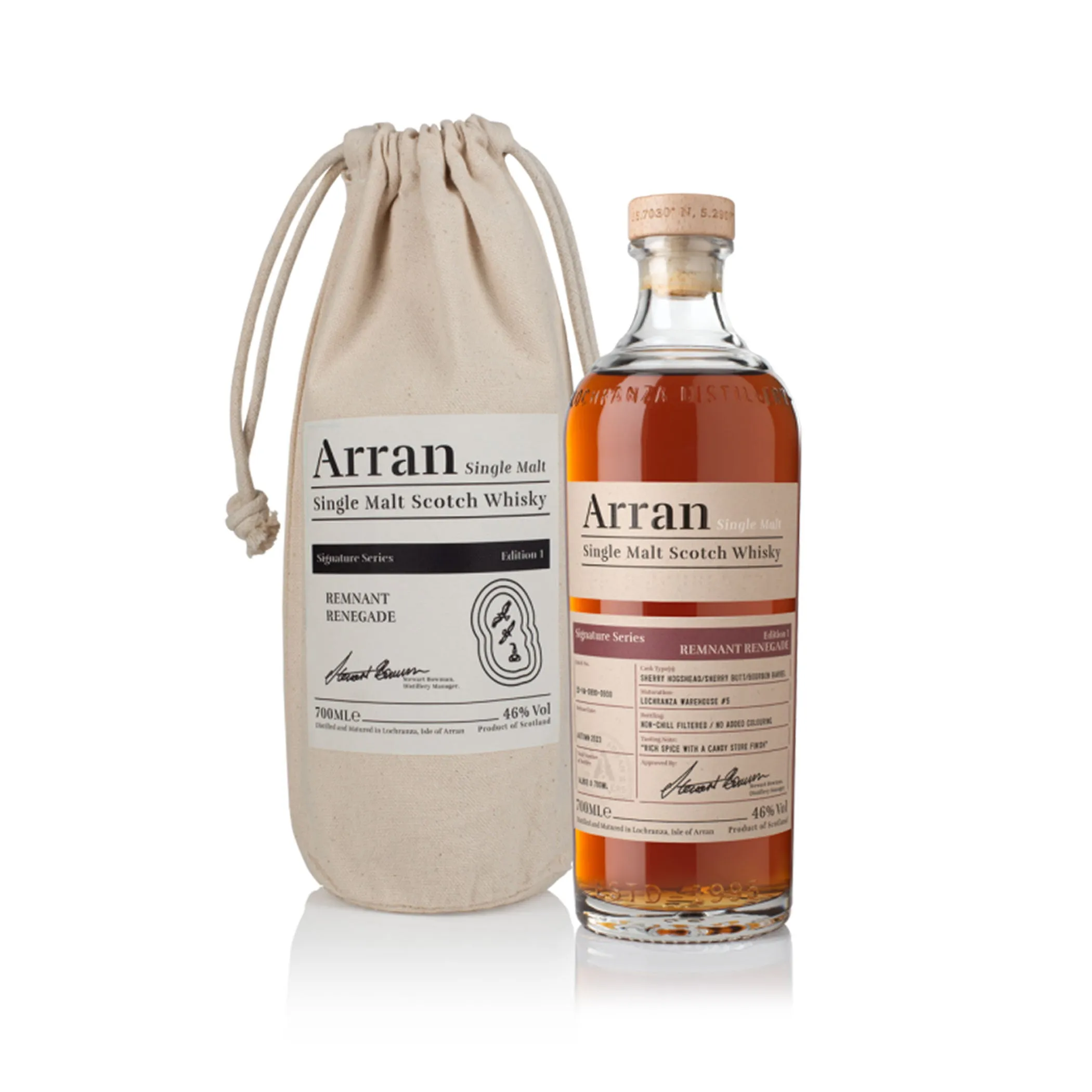 Arran Signature Series Edition 1 - Remnant Renegade 2023 - Single Malt Scoth Whisky - Isle of Arran