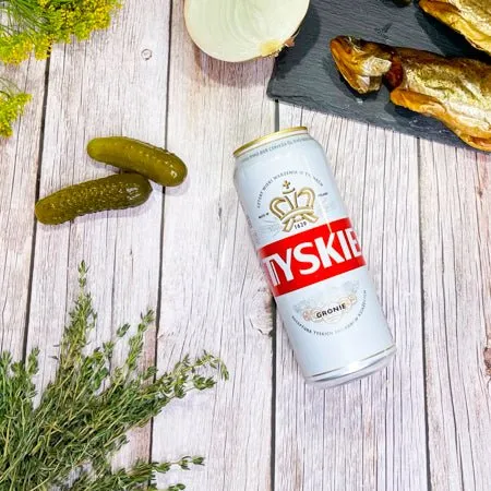 Tyskie Gronie 0,5l - Polnisches Lager im Pilsner Stil mit 5,2% Vol. in der Dose