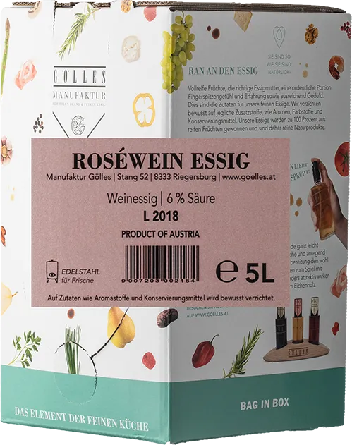 Roséwein Essig Bag in Box