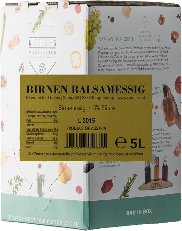 Birnen Balsamessig Bag in Box
