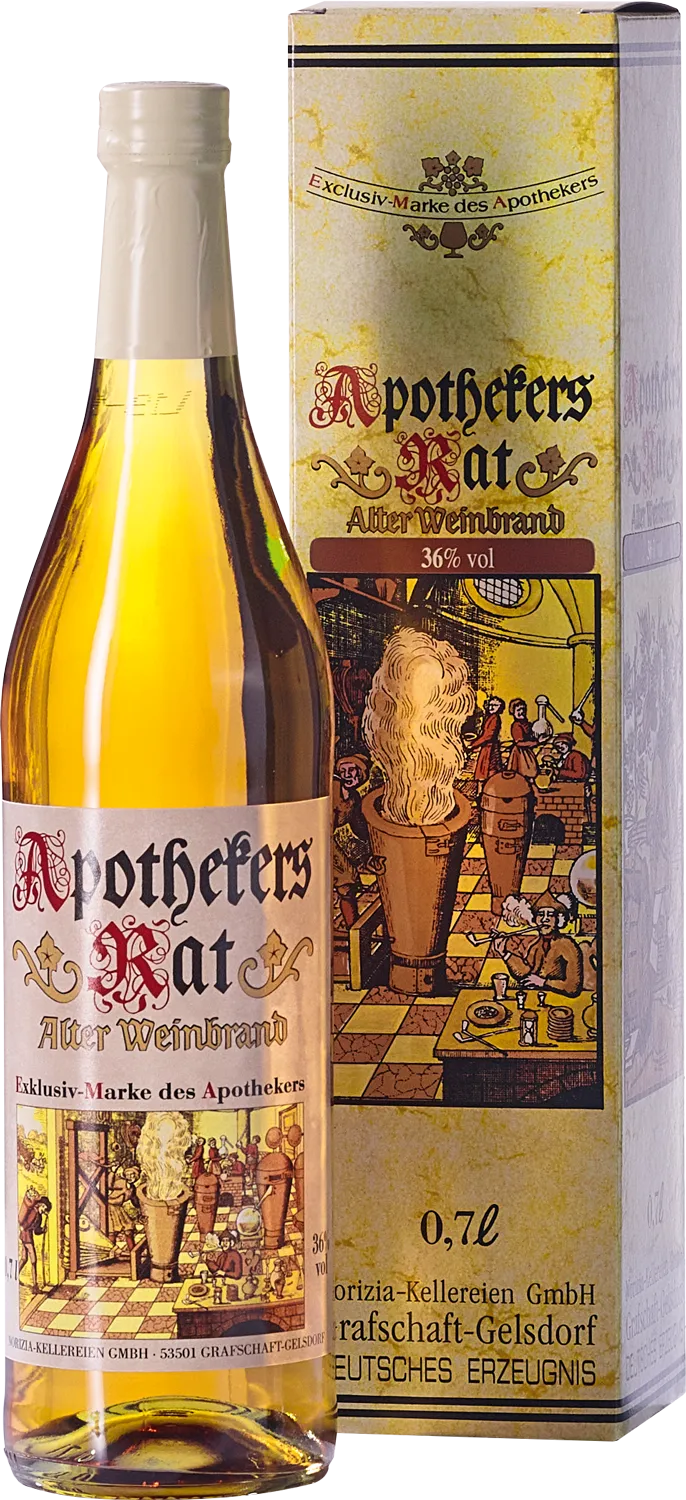 Apothekers Rat - Alter Weinbrand im Geschenkkarton