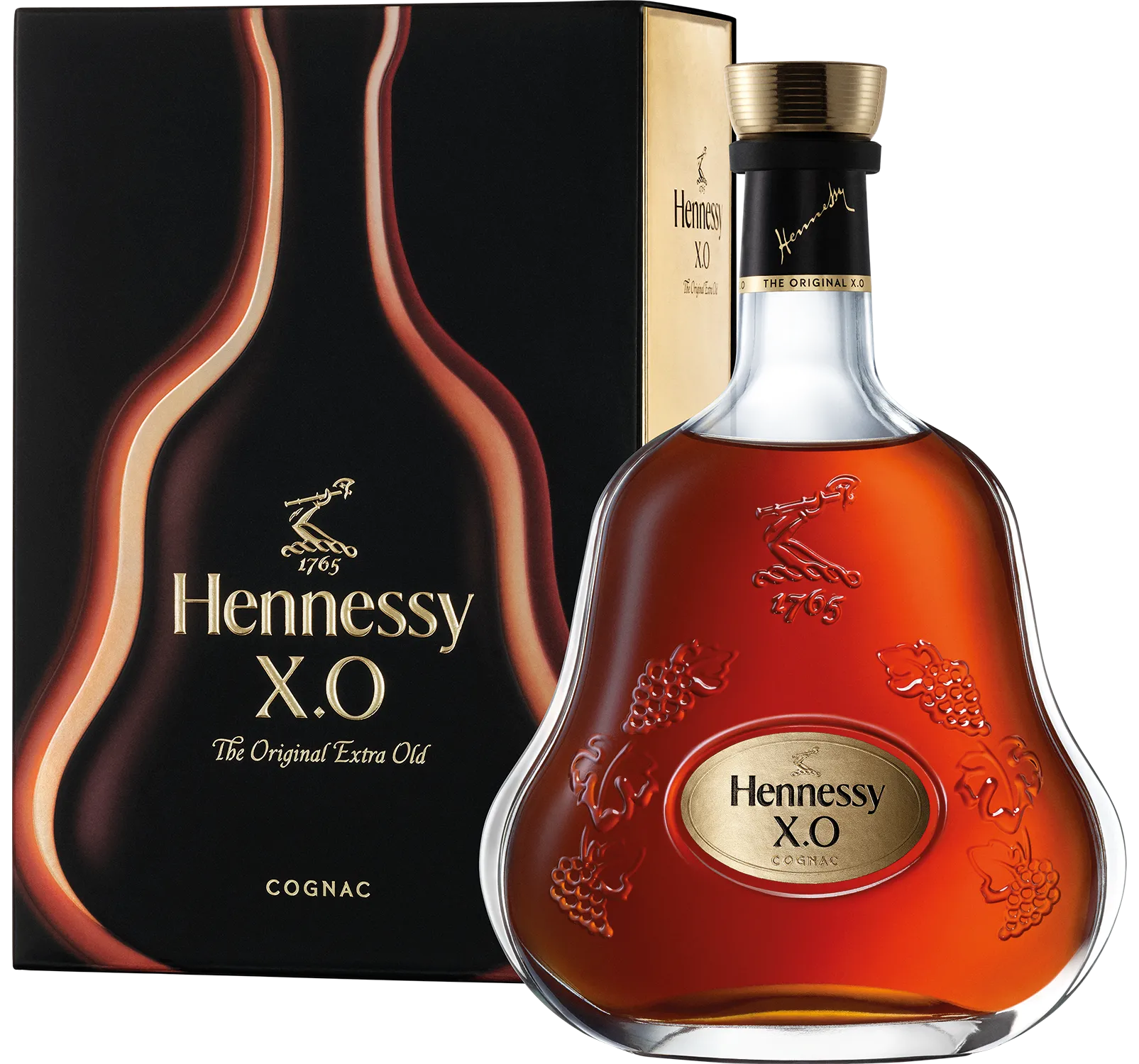 Cognac Hennessy XO in Geschenkverpackung