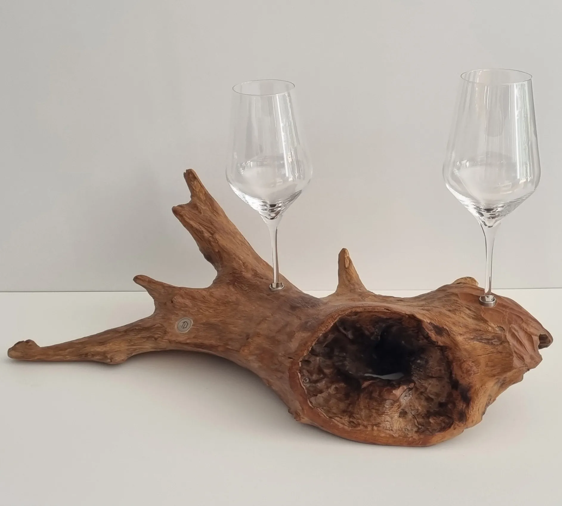 Spirit Holz inkl. 2 Stk. Weißweingläser