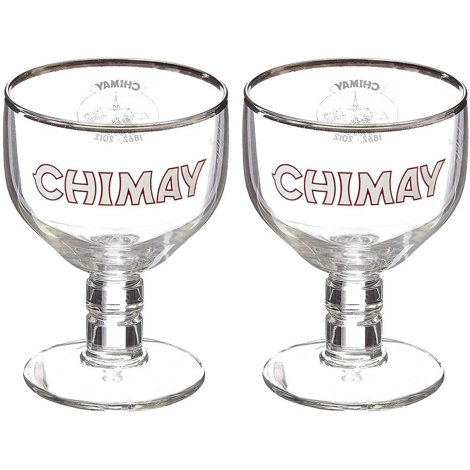 Chimay Belgischer Ale Kelch / Kelch Biergläser, 0,33 l, 2 Stück