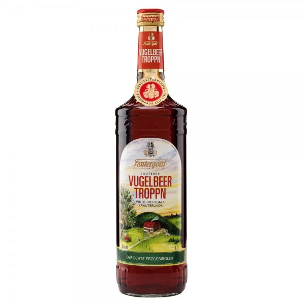 Lautergold Lauterer Vugelbeertroppn Wildfruchtsaft-Kräuterlikör 0,7L 35% vol