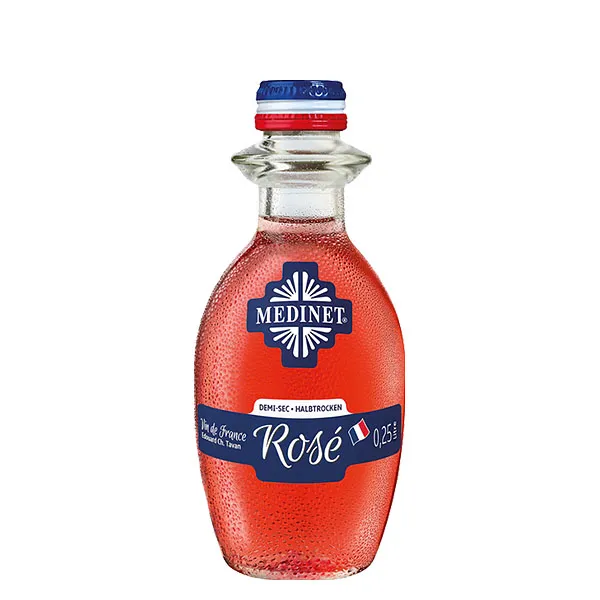 Medinet Rosé Tafelwein halbtrocken 12x0,25L