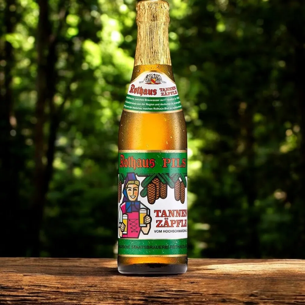Rothaus Pils Tannenzäpfle 0,33l - Original Schwarzwald Bier -Deutsches Pils nach Reinheitsgebot
