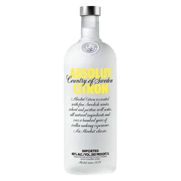 Absolut Vodka Citron 1,0L 40% vol