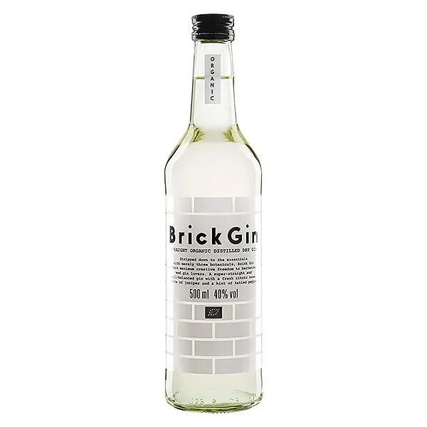Brick Gin Organic Distilled Dry Gin Bio 1,0L 40% vol