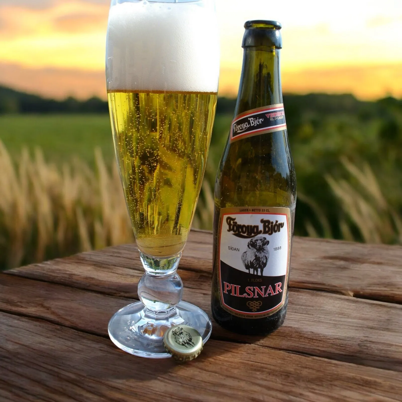 Föroya Bjór Pilsnar 0,33l – Leichtes Pilsner mit 4,6% Vol.
