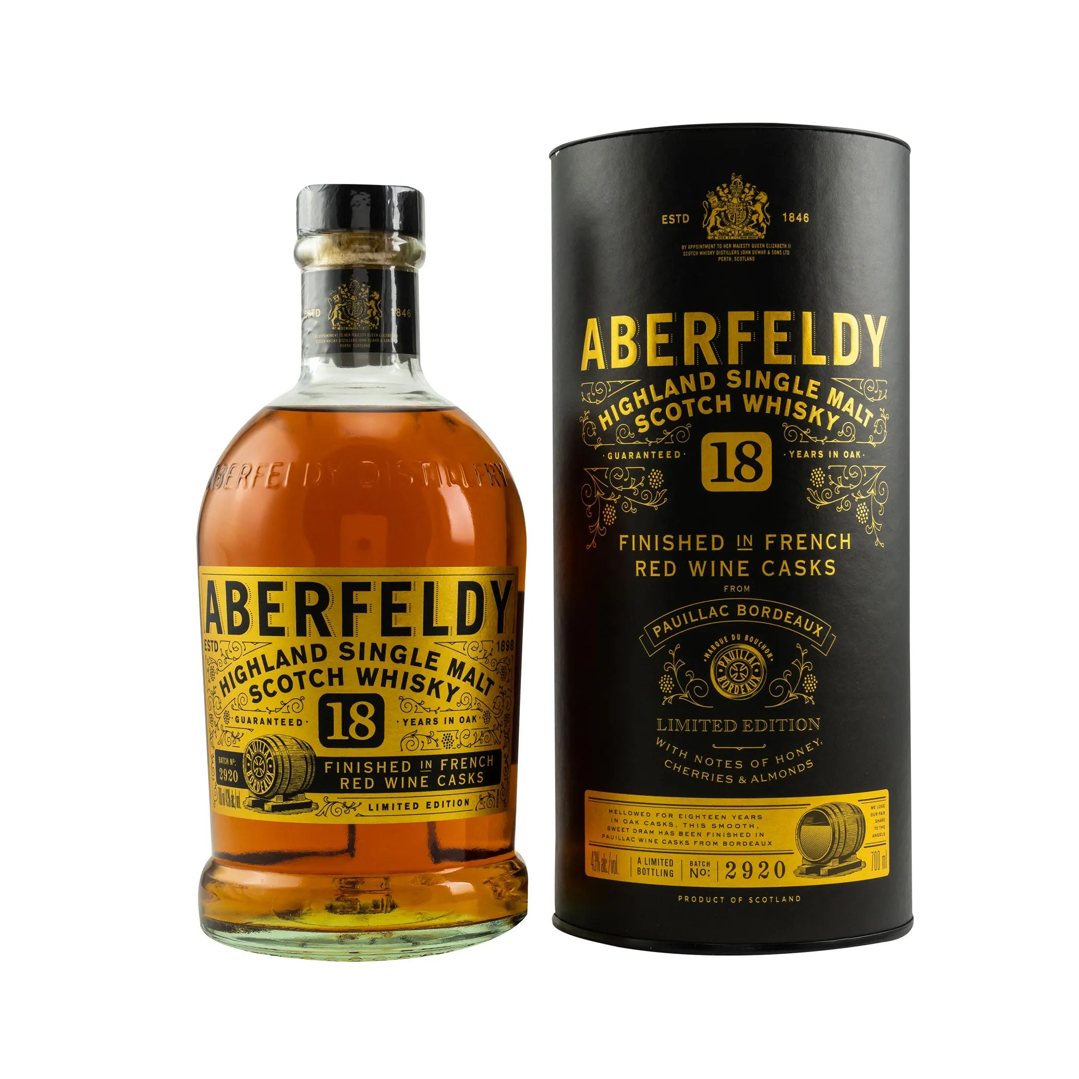 Aberfeldy 18 Years Old Pauillac Wine Cask