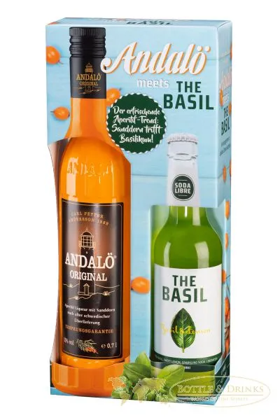 ANDALÖ mit Sanddorn 0,7 Liter plus Basil 0,33 Liter