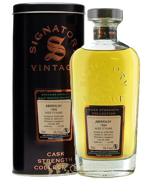 Aberfeldy 1994 Fassstärke Signatory Decanterflasche 0,7 Liter