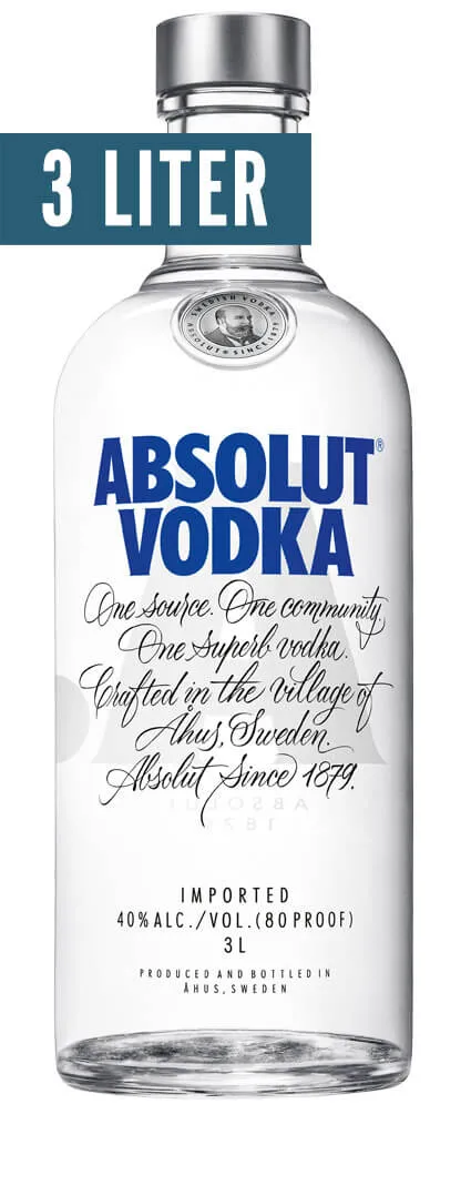 Absolut Vodka Doppelmagnum Alk.40vol.% 3l