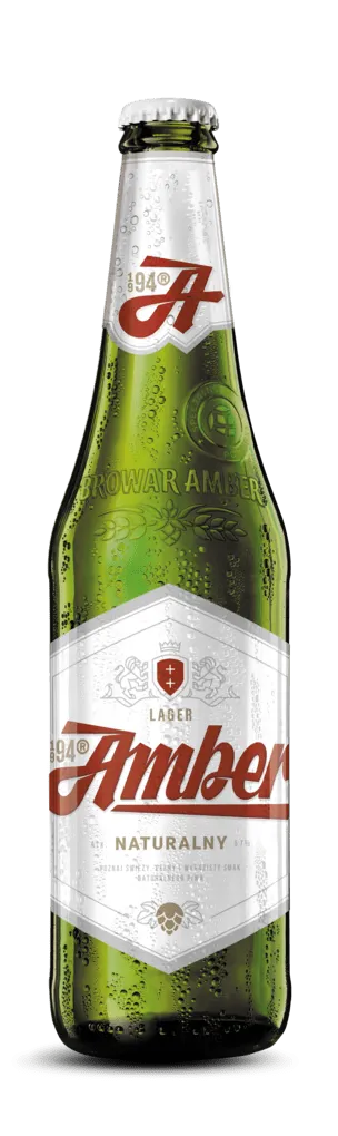 Amber Naturalny 0,5l - Bier pasteurisiertes Lager aus Polen mit 5,7% Vol.