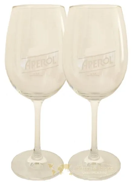 Aperol - 2 er Set Gläser mit Eichstrich 4 cl
