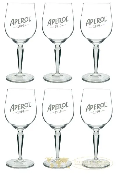 Aperol Gläser mit Eichstrich 6 Stück