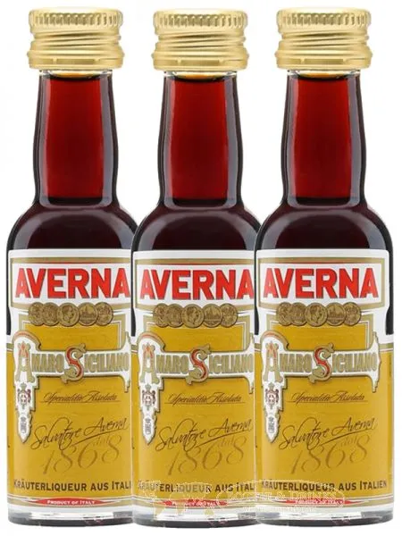 Averna Amaro Siciliano Halbbitter Set 3 x 0,02 Liter