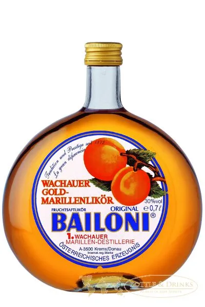 Bailoni Marillen - Likör - 30 % Österreich 0,7 Liter