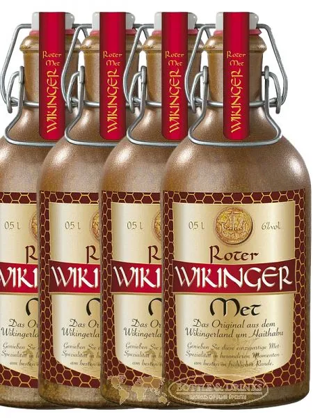 Behn roter Wikinger im Tonkrug 4 x 0,5 Liter