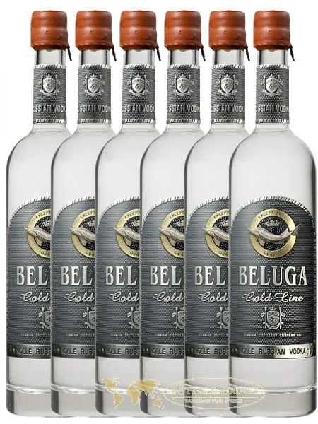 Beluga Gold Line Russischer Vodka 6 x 0,7 Liter