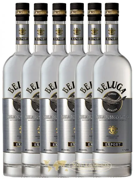 Beluga Noble Montenegro Vodka 6 x 0,7 Liter