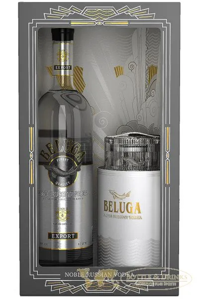 Beluga Noble Russischer Vodka Geschenkset mit Kavierdose 0,7 Liter
