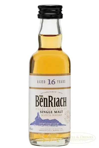BenRiach 16 Jahre Speyside Malt 0,05 Liter MINIATUR (neue Aufmachung)