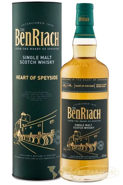 BenRiach Heart of Speyside Single Malt Whisky 0,7 Liter (neue Ausstattung)