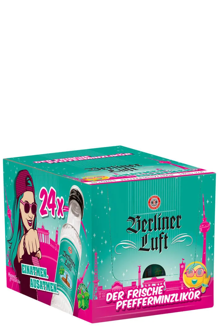 Berliner Luft Pfefferminzlikör Alk.18vol.% 24x0,02 l