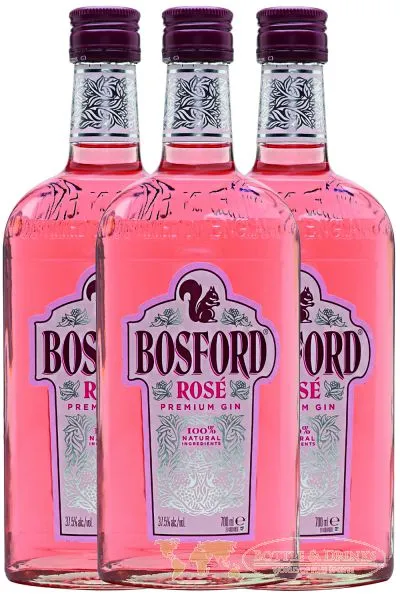 Bosford Rosé Premium Gin 37,5 % 3 x 0,7 Liter