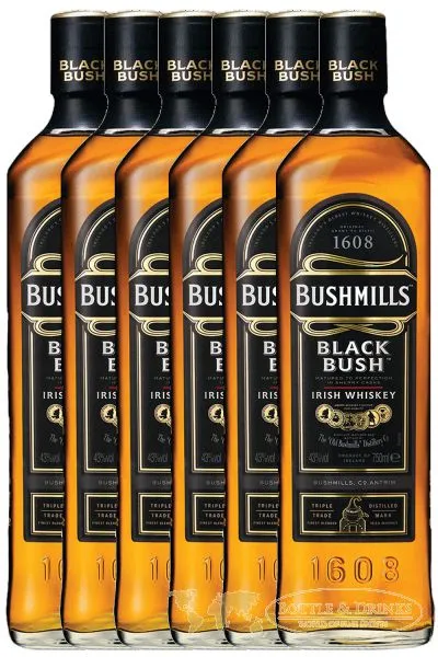 Bushmills Black Bush Irish Whiskey Country Antrim 6 x 0,7 ltr.
