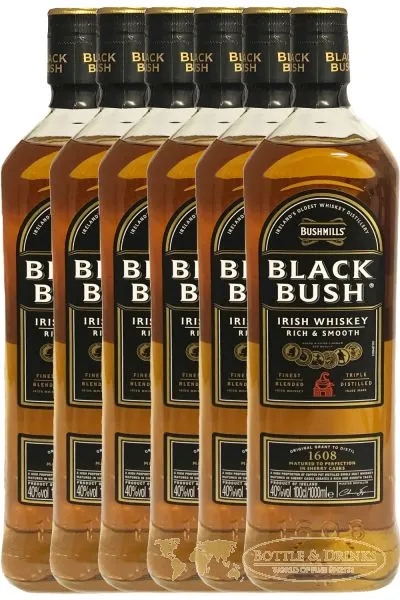 Bushmills Black Bush Irish Whiskey Country Antrim 6 x 1,0 Liter