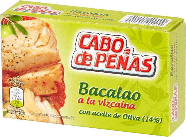 Kabeljau auf baskische Art - Bacalao a la Vizcaina - Cabo de Peñas - Spanien